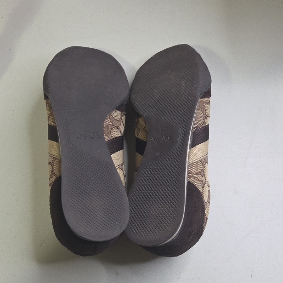 Coach Women's Tan and Brown Sneakers - Picture 5 of 5